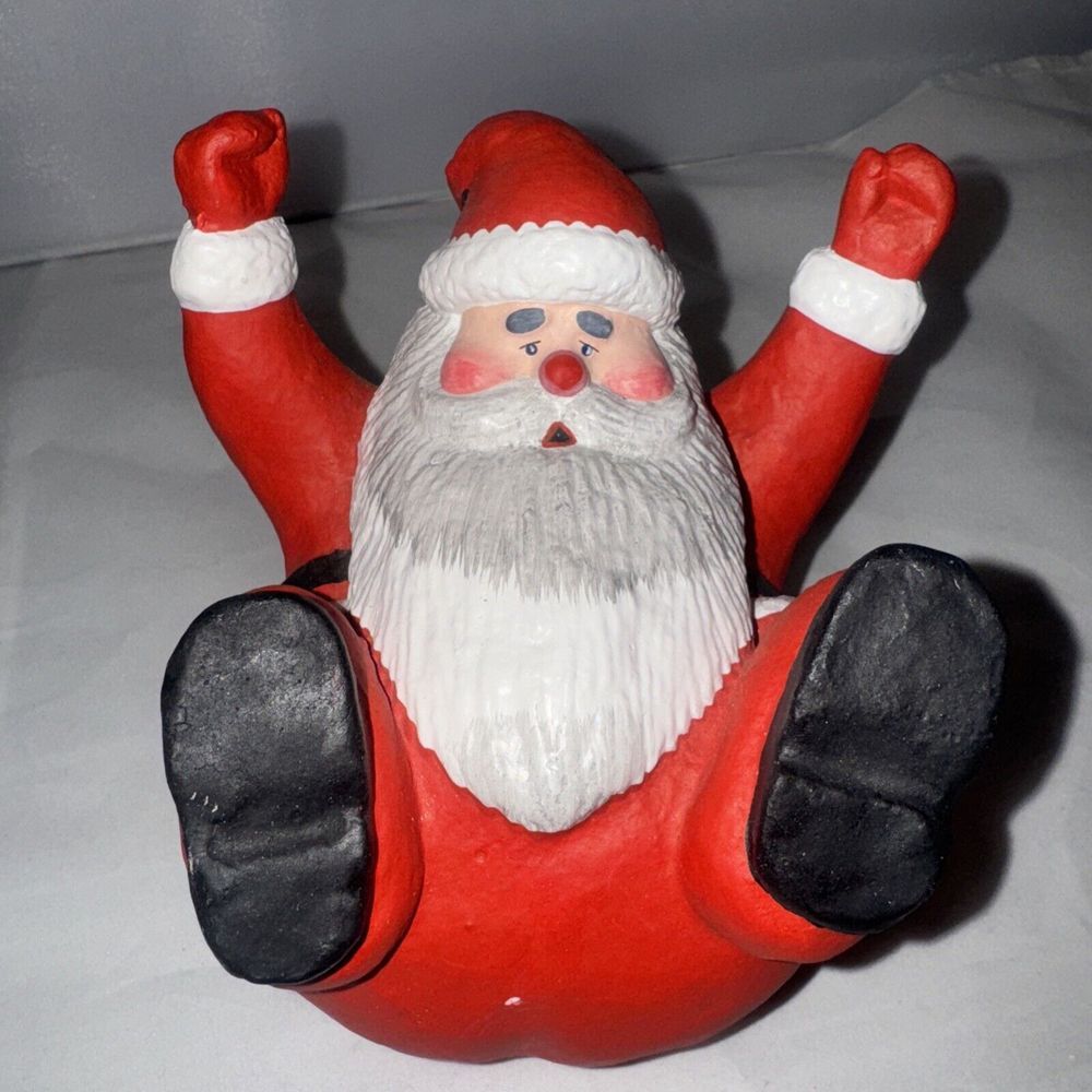 Dept 56 Slipped And Fell Santa Clause Tabletop Christmas Figure Ornament